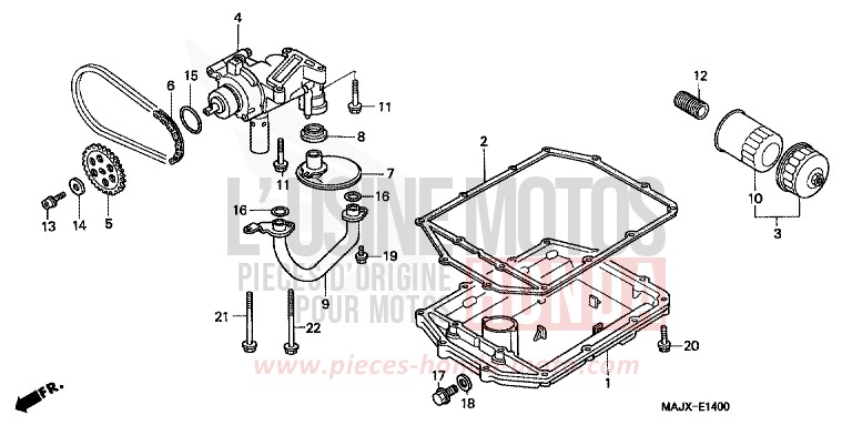 OELPUMPE von Pan-European ABS MIDDY BLUE METTALIC (B162) von 2000